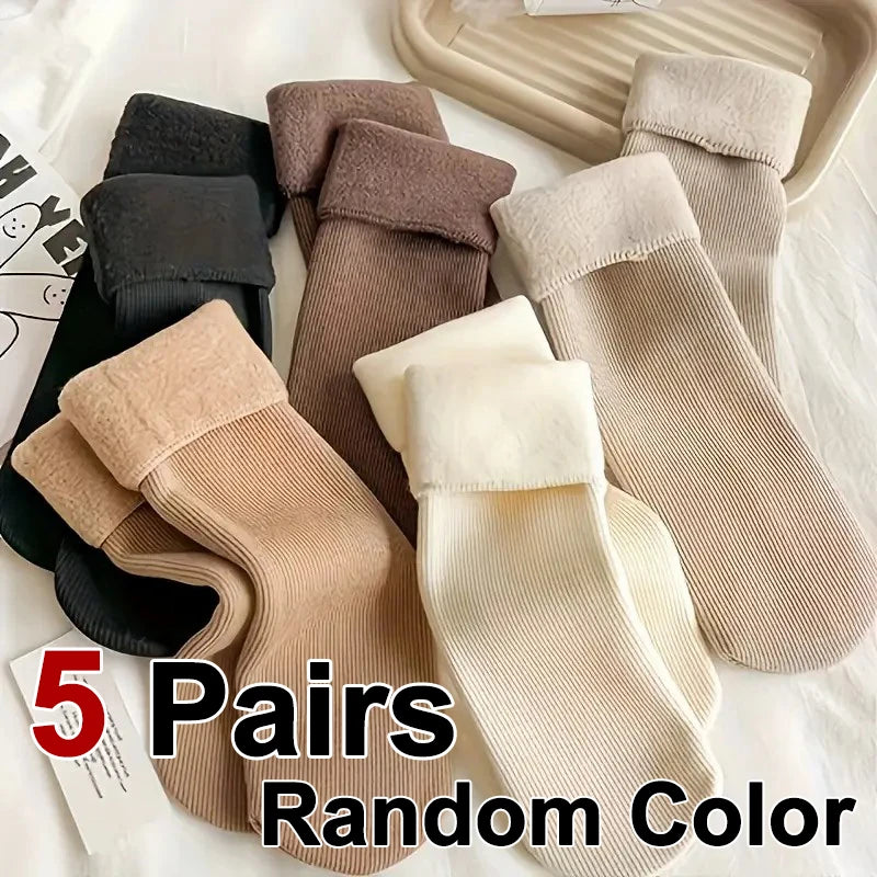 Polyester Elastane Thick Thermal Socks
