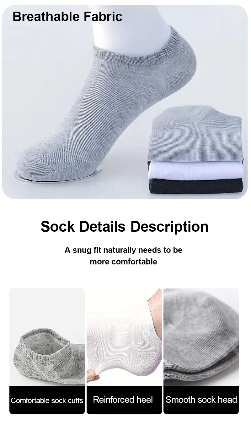 Mens Polyester Spandex Low Cut Ankle Socks - 9
