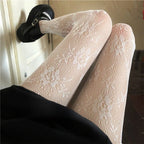 Floral Nylon Lace Fishnet Pantyhose Tights