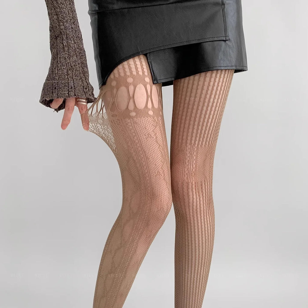 Nylon Hollow Out Fishnet Pantyhose Tights