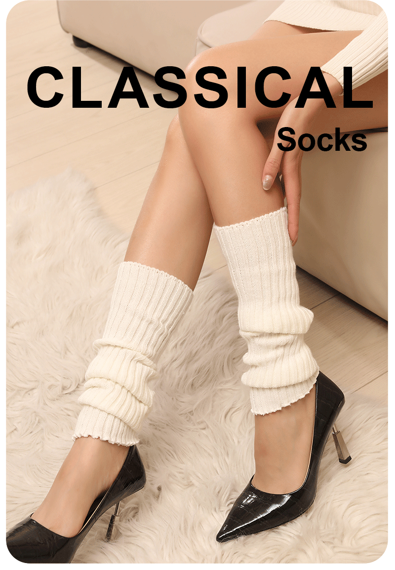 Polyester Elastane Knitted Leg Warmers 50cm - 7