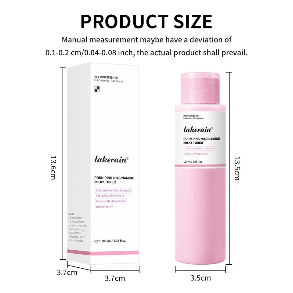 PDRN Niacinamide Milky Facial Toner Hydrating Skincare Lotion