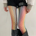 Rainbow Mesh Nylon Elastane Fishnet Tights