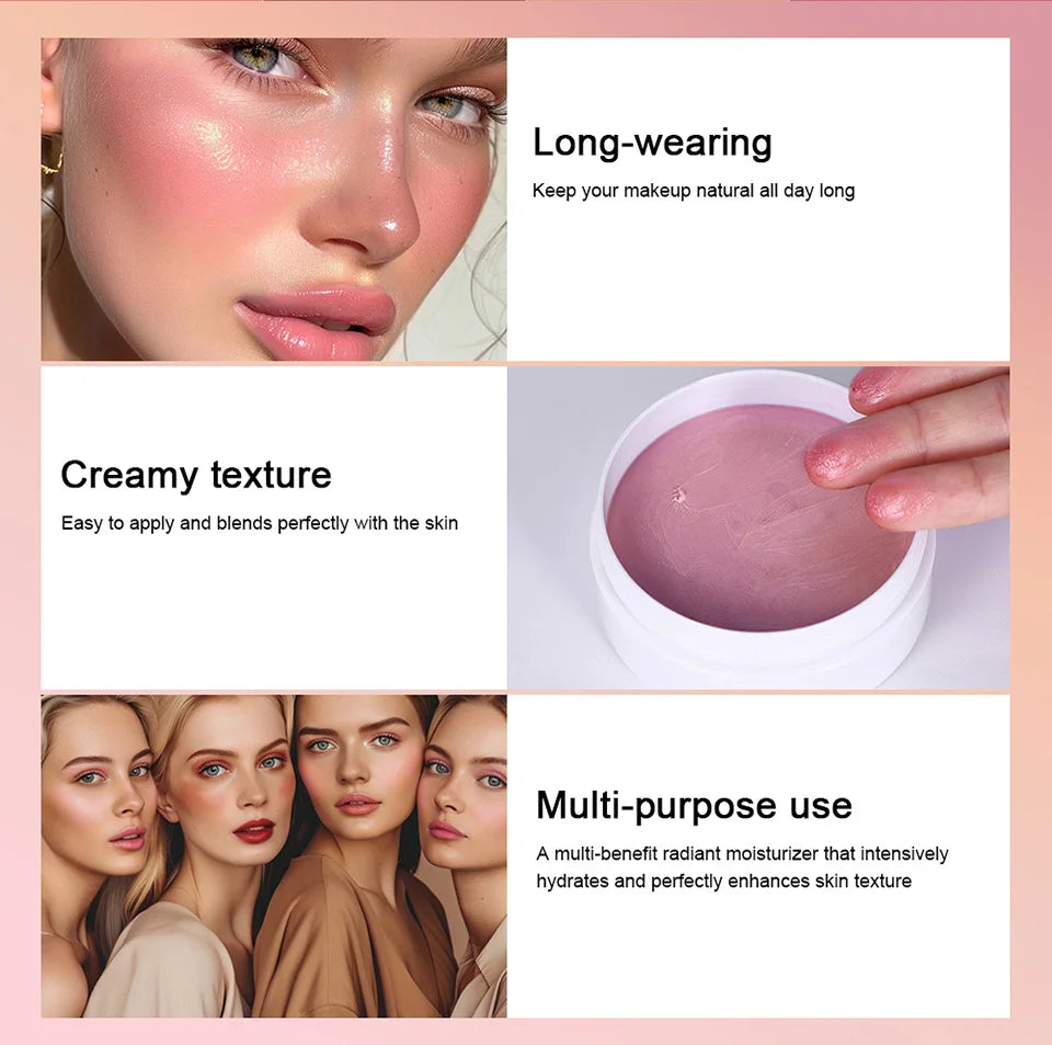 Multipurpose Cream Tint Balm for Cheeks Lips and Eyelids