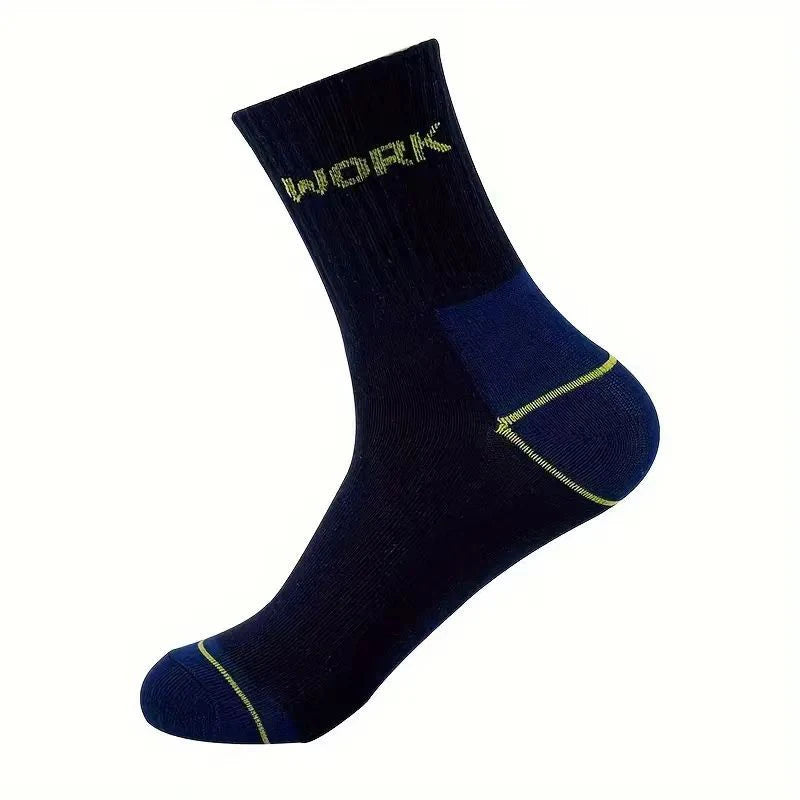 Polyester Elastane Crew Socks For Men