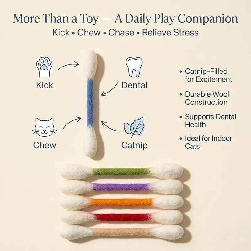 Cloth Catnip Chew Toy Set - 8