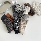 Thick Wool Leopard Print Thermal Socks for Women