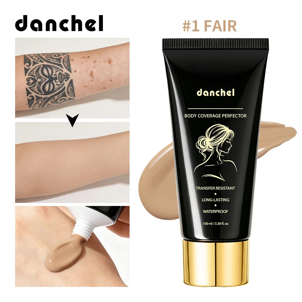 Waterproof Full Coverage Body Concealer Cream for Scars and Tattoos