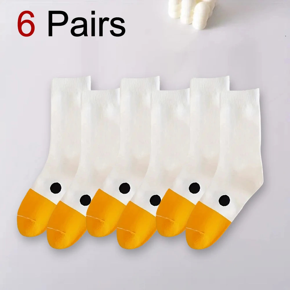 Polyester Spandex Cartoon Casual Socks - 11