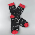 Polyester Elastane Math Formula Print Casual Mid Calf Socks
