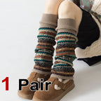 Polyester Bohemian Striped Leg Warmers
