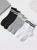 Polyester Spandex Blend Casual Dress Socks