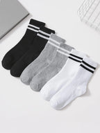 Polyester Spandex Blend Casual Dress Socks