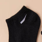 Polyester Elastane Ankle Socks Casual Knit Low Tube