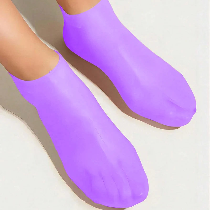 Silicone Moisturizing Socks for Dry Cracked Feet - 7
