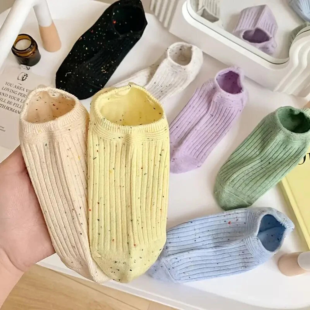 5 Pack Mens Polyester Blend Breathable Ankle Socks