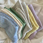 Polyester Elastane Blend Mid Tube Casual Socks