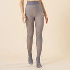 Polyester Elastane Fleece Lined Thermal Tights