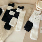 Polyester Elastane Warm Fuzzy Mid Tube Socks