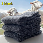 Polyester Elastane Knit Mid Calf Thermal Socks for Men