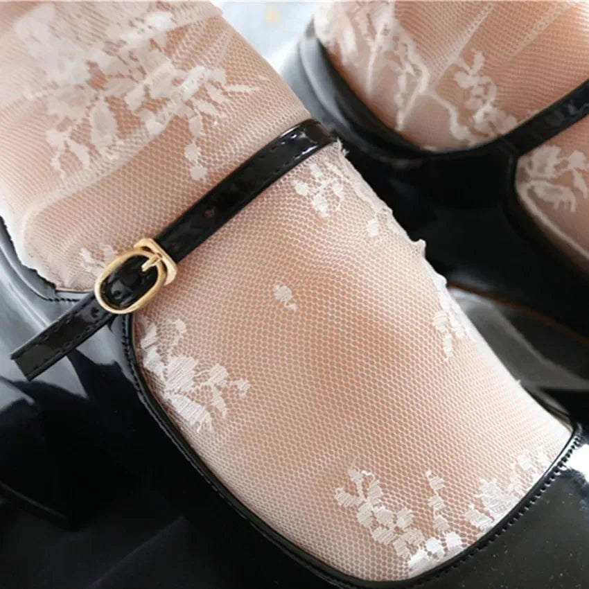 Womens Floral Lace Ankle Socks Breathable Nylon Casual Hosiery