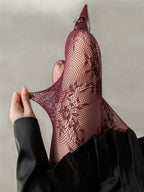 Polyester Elastane Knit Fishnet Stockings Pantyhose