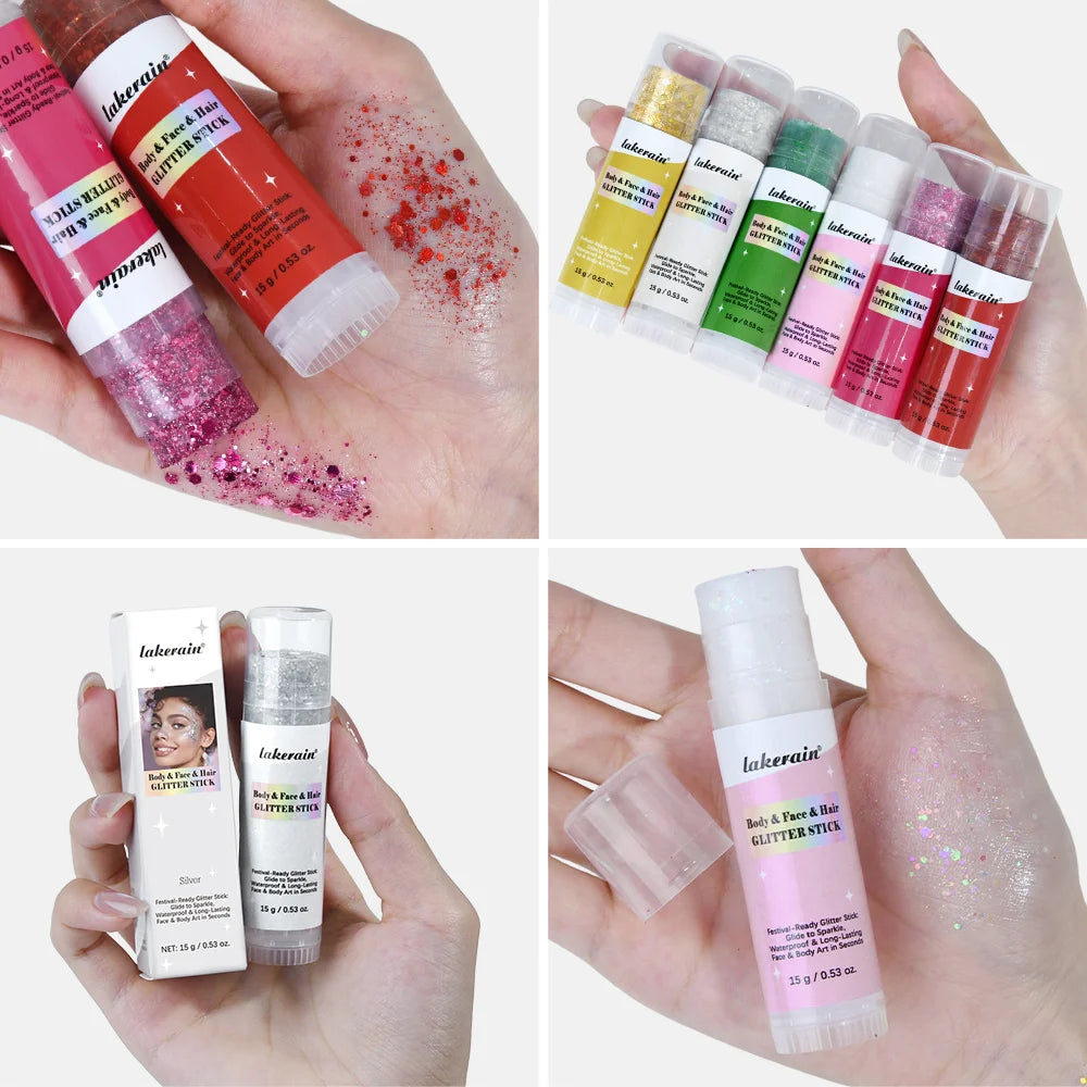 Glitter Balm Stick for Face and Body