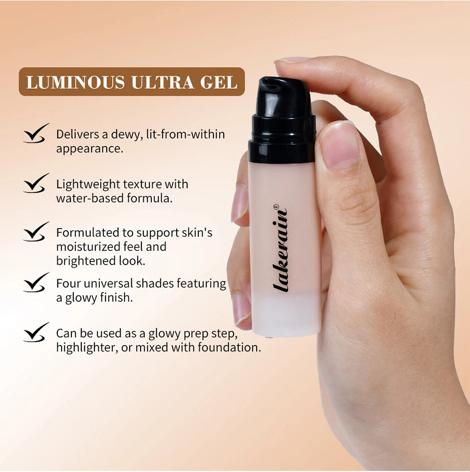 Water Based Gel Face Highlighter and Illuminating Makeup Primer