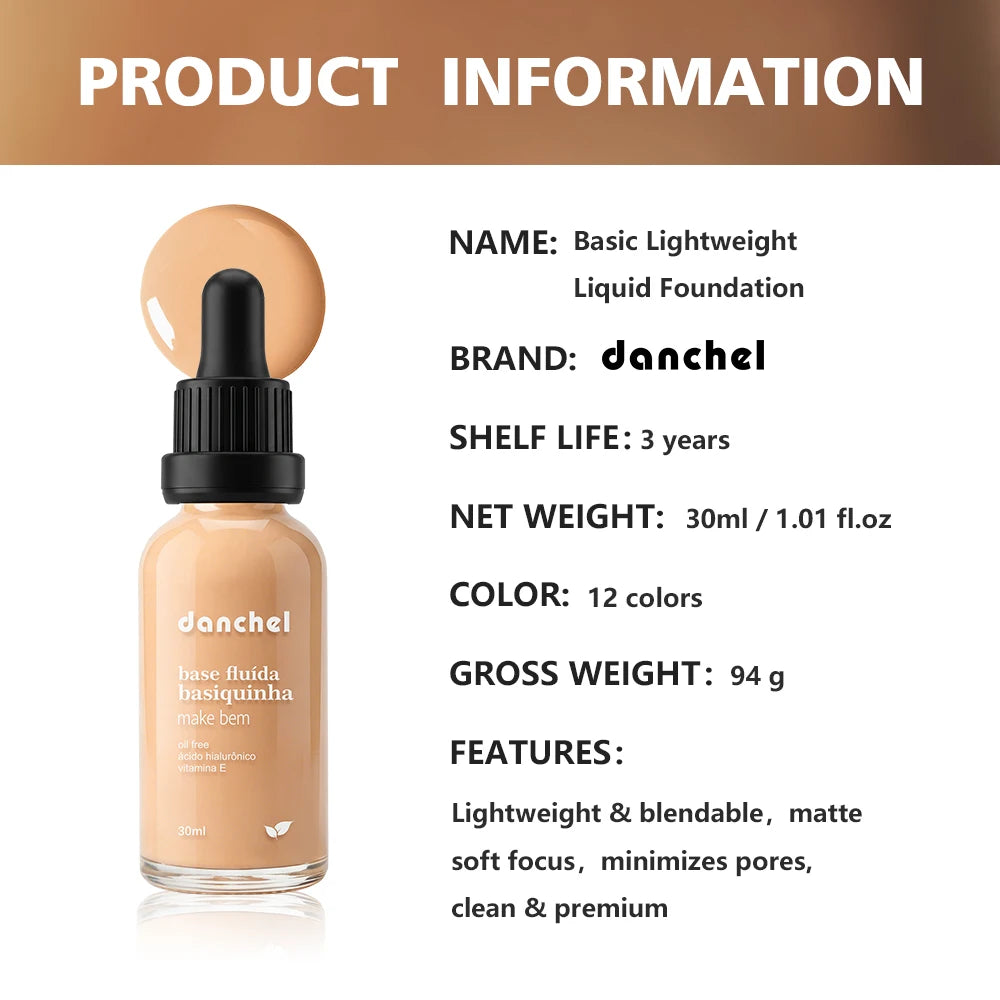 Liquid Foundation Matte Soft Pore Minimizing Makeup