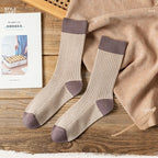 Polyester Elastane Women Crew Socks Japanese Style Set