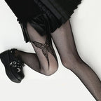 Nylon Mesh Ripped Fishnet Stockings