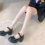 Polyester Fishnet Lolita Lace Thigh High Stockings