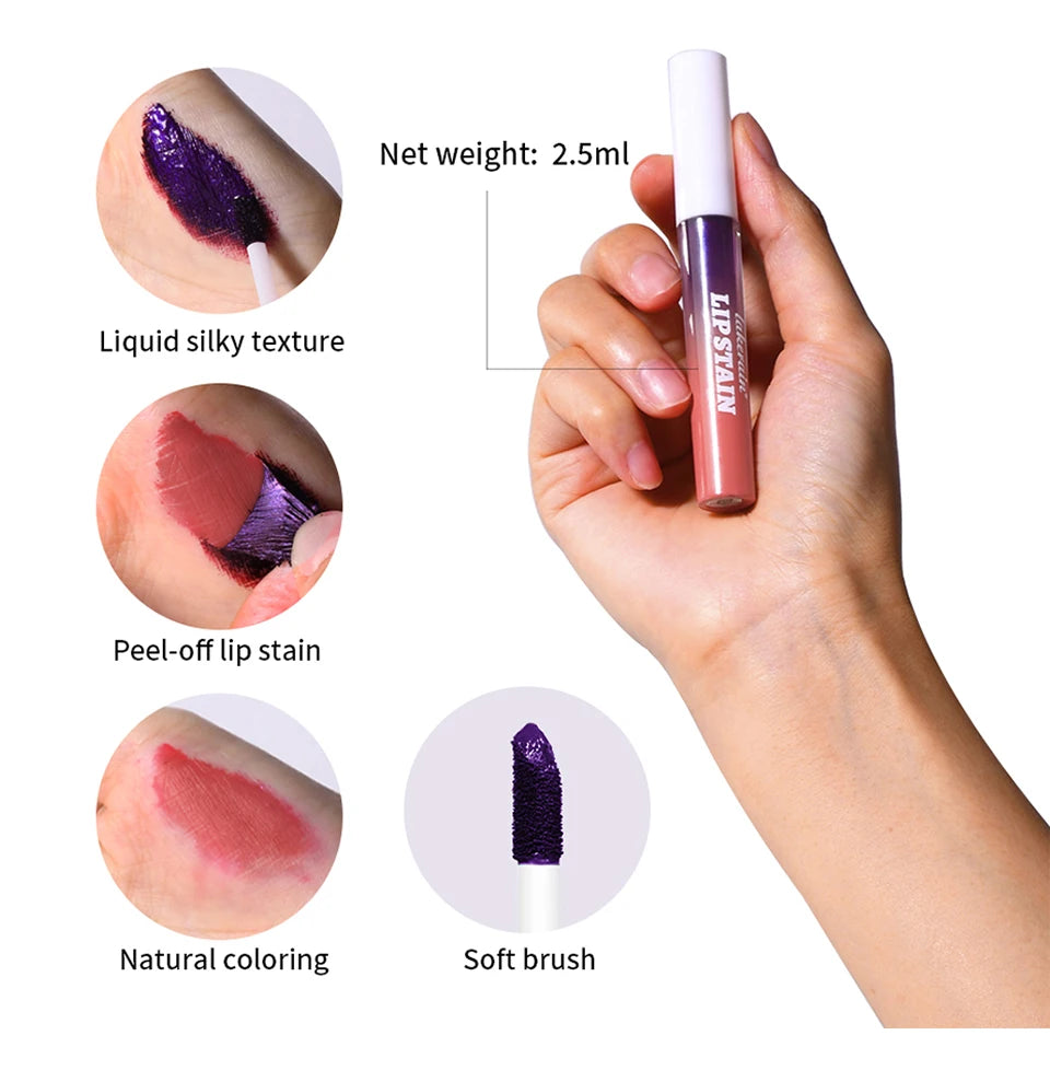 Peel Off Lip Stain Waterproof Long Lasting Tint