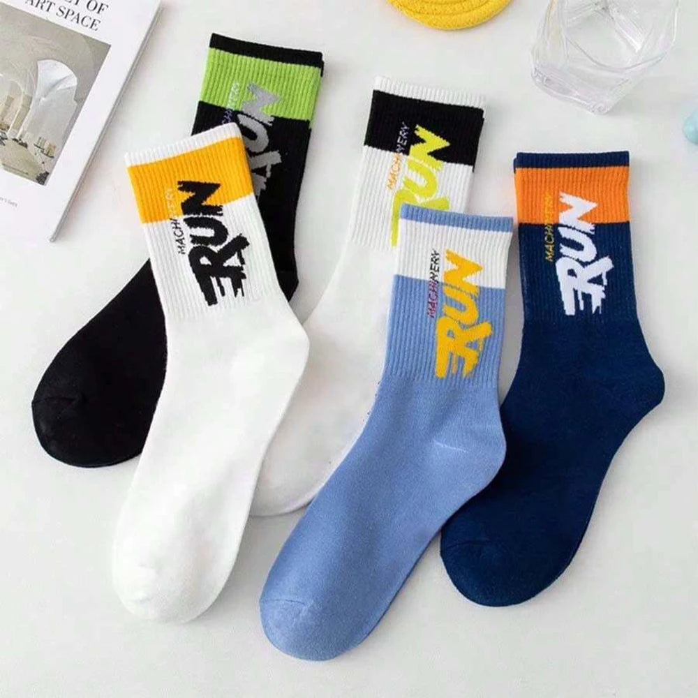 Polyester Spandex Crew Sports Socks