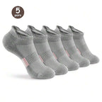 5 Pack Mens Polyester Blend Breathable Ankle Socks