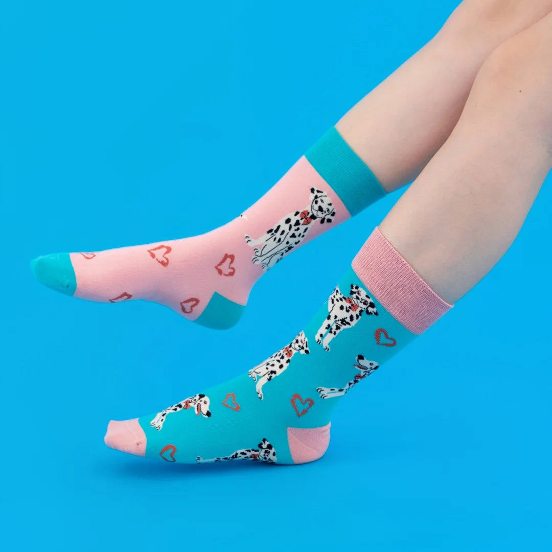 Cotton Blend Fox Pattern Mid Calf Unisex Socks