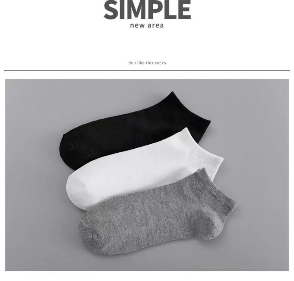 Polyester Nylon Ankle Socks Five Pack