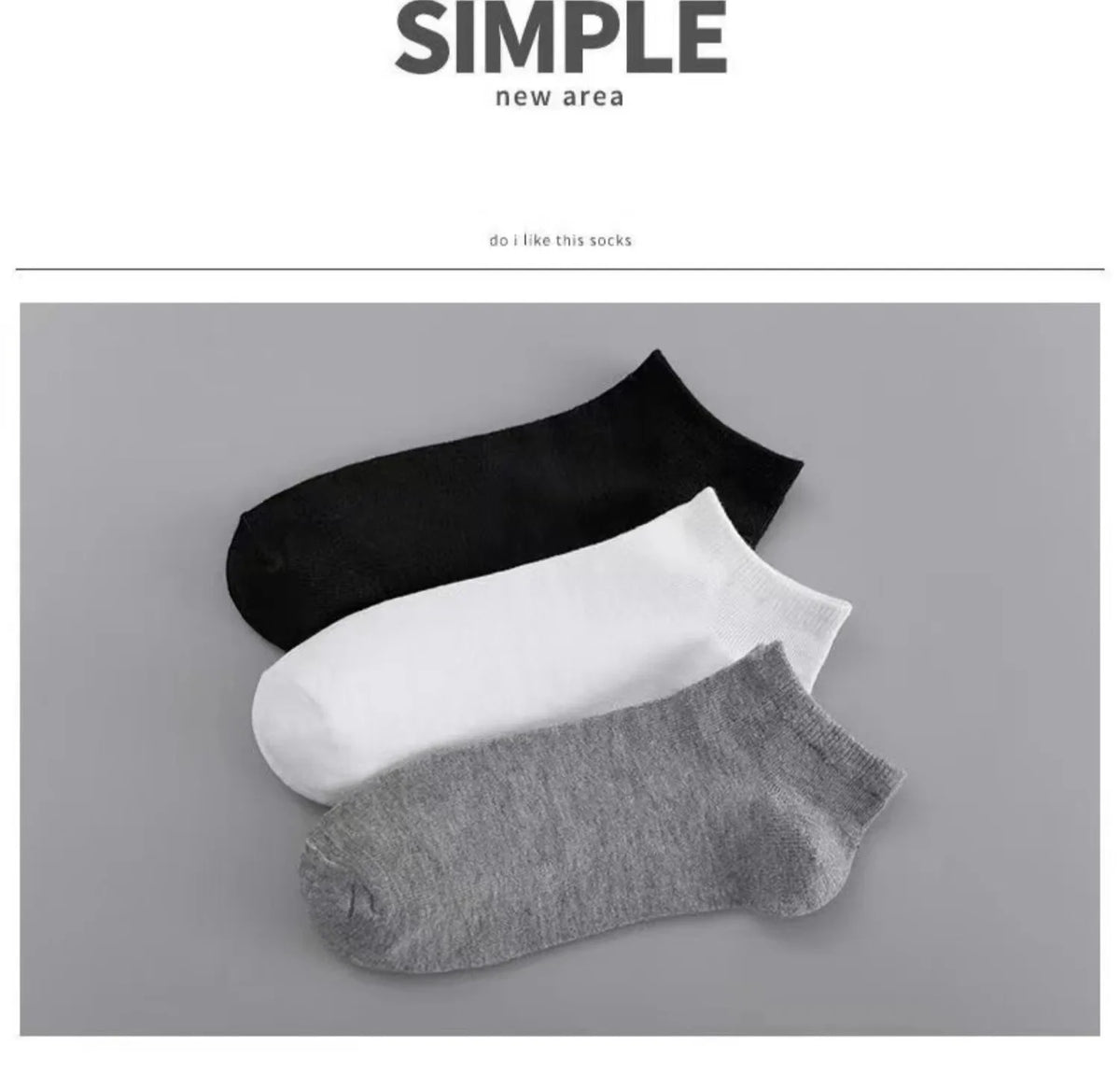 Polyester Nylon Ankle Socks Five Pack