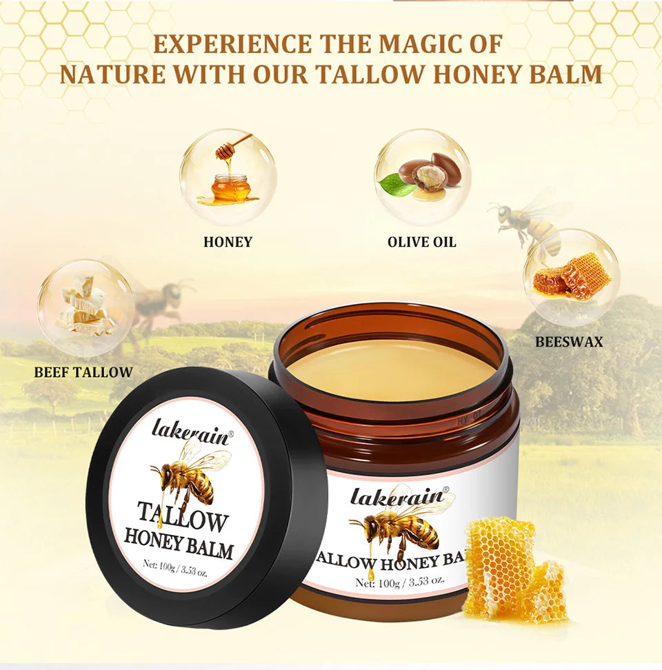 Beef Tallow and Honey Moisturizing Face and Body Cream