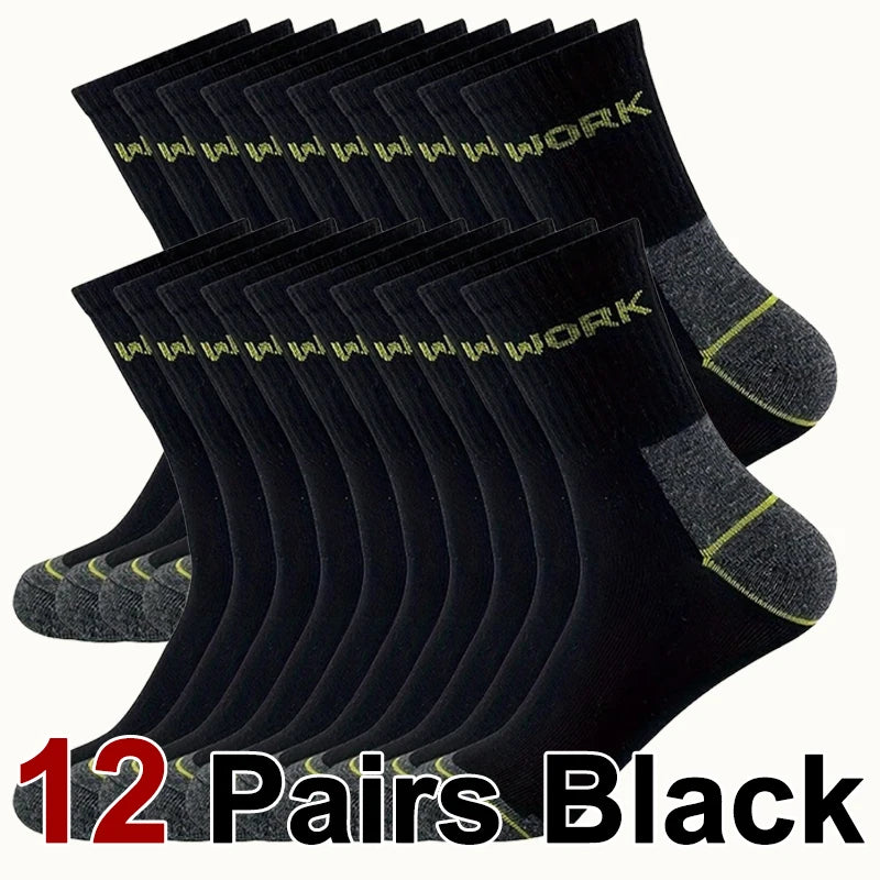 Polyester Elastane Crew Socks For Men