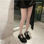 Nylon Fishnet Patterned Tights for Women