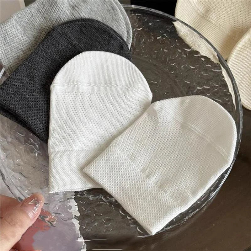 Polyester Elastane Women Half Forefoot Invisible Socks