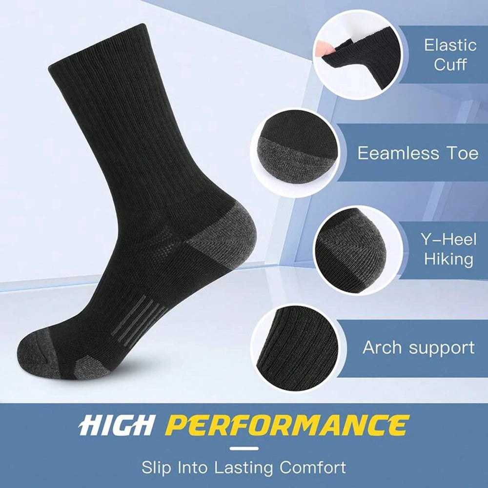 Polyester Spandex Breathable Athletic Crew Socks - 8