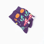 Cotton Blend Mushroom Print Casual Socks