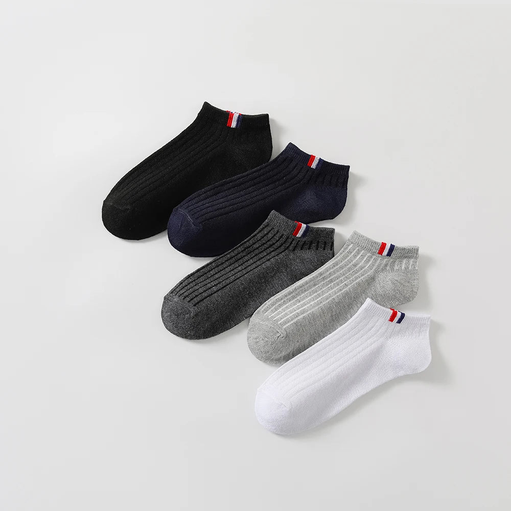 Polyester Spandex Ankle Socks Breathable Sports Casual Footwear