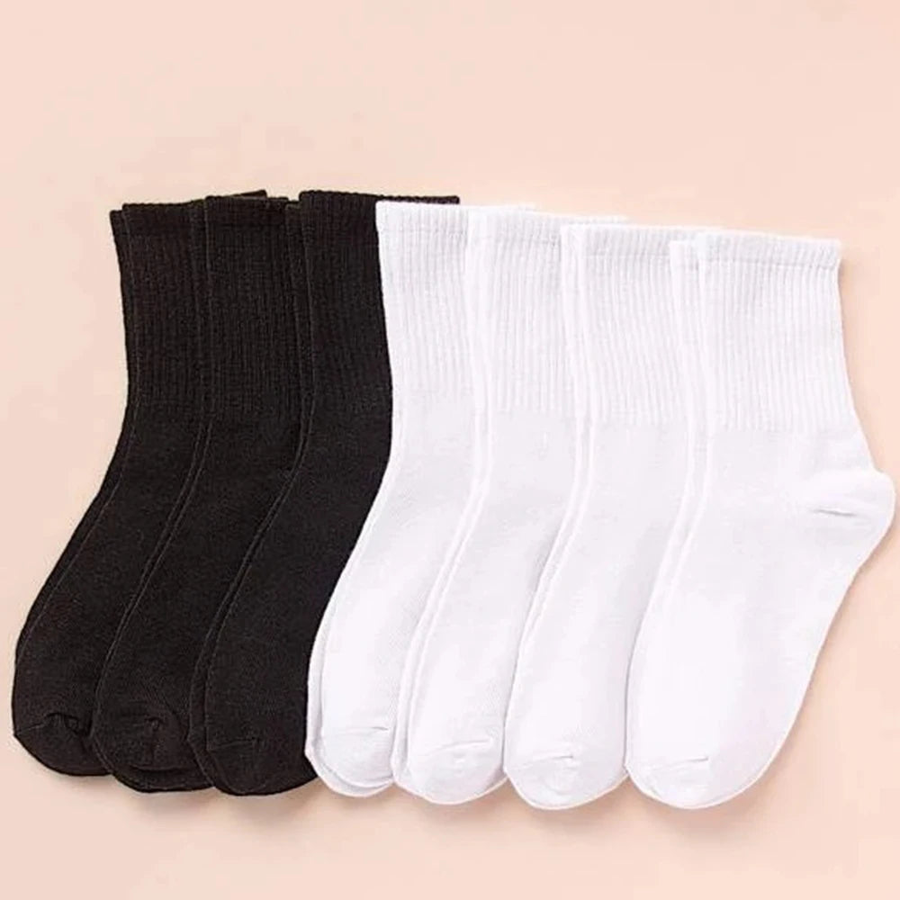Polyester Spandex Casual Middle Tube Socks - 17