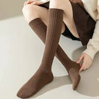 Polyester Elastane Blend Calf Socks for Women