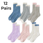 Polyester Elastane Fuzzy Warm Winter Socks for Women