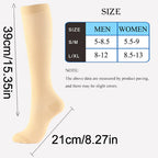 Nylon Spandex Elastic Compression Socks High Tube