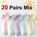 Women Cartoon Knitted Low Tube Casual Socks